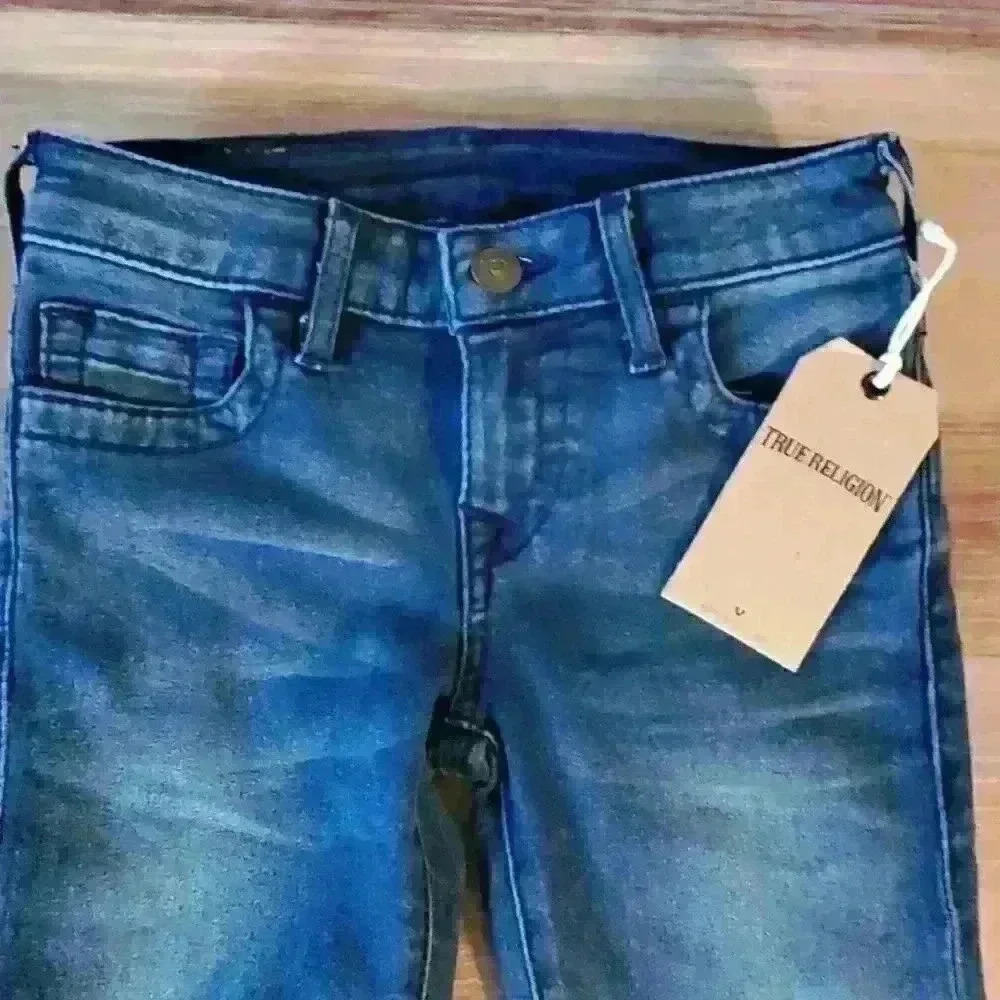 True Religion Girls 6 Medium Dark Wash skinny jean‎ - Picture 3 of 8
